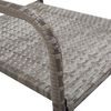 vidaXL Set comedor jardín 5 pzas ratán sintético gris antracita y gris