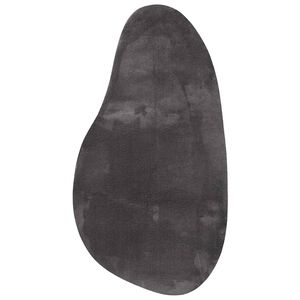 vidaXL Alfombra HUARTE Gris antracita 80 x 150 cm Poli&eacute;ster