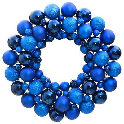 vidaXL Corona de Navidad poliestireno azul 45 cm