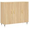 vidaXL Aparador de madera de ingenier&iacute;a roble Sonoma 90x34x80 cm
