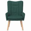 vidaXL sillón Verde oscuro 63 x 67 x 94 cm Tela Sherpa