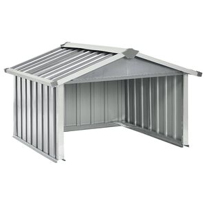 vidaXL Cobertizo para cortac&eacute;sped acero galvanizado gris 92x97x63 cm