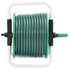 vidaXL Carrete de manguera de pie con set racores PVC verde 0,75" 20 m