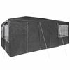 vidaXL Carpa de Fiesta Antracita y Blanco 600 x 400 x 266 cm