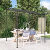 vidaXL Toldo acero y tela gris antracita 2x2,3 m 180 g/m²