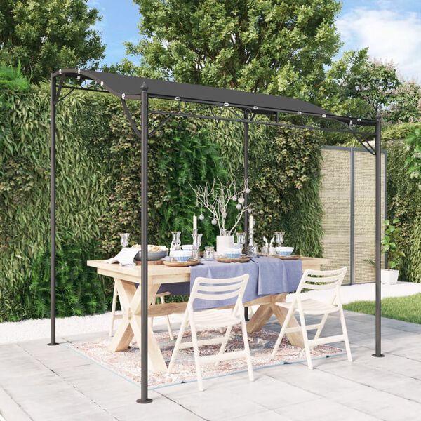 vidaXL Toldo acero y tela gris antracita 2x2,3 m 180 g/m²