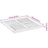 vidaXL Tablero de mesa cuadrado madera maciza de acacia 70x70x2 cm