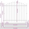 vidaXL Cerca de jardín Blanco 1360 x 125 cm