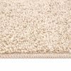 vidaXL Alfombra Shaggy Antideslizante Crema 120 x 120 cm PP