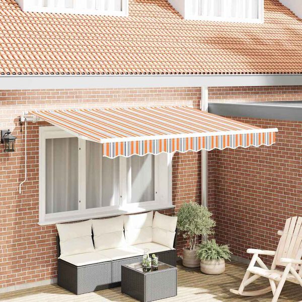 vidaXL Toldo Retr&aacute;ctil Multicolor 350 x 200 cm tela