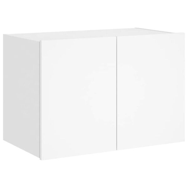 vidaXL Mueble de TV de pared con luces LED blanco 60x35x41 cm