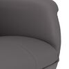 vidaXL Sill&oacute;n reclinable con reposapi&eacute;s cuero sint&eacute;tico gris
