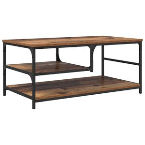 vidaXL Mesa de Caf&eacute; Madera Vieja 90 x 49 x 40 cm Madera contrachapada