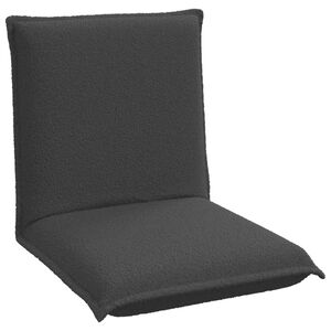 vidaXL Sill&oacute;n ajustable Gris oscuro Tela de Oveja