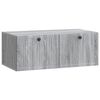 vidaXL Mueble para TV de pared Gris Sonoma 78,5 x 41 x 30 cm