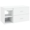 vidaXL Juego de muebles de ba&ntilde;o 2 uds. Blanco Madera de ingenier&iacute;a