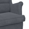 vidaXL sill&oacute;n Gris oscuro 92 x 71 x 91 cm Terciopelo