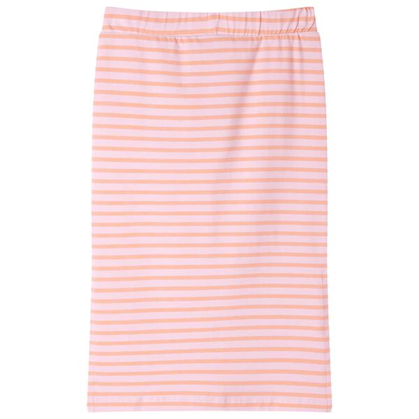 Falda recta infantil con rayas rosa 140