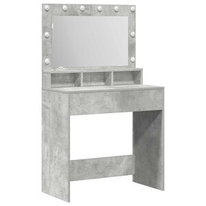vidaXL Mesa Tocador Gris Concreto 78,5 x 41 x 135 cm