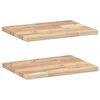 vidaXL Estantes flotantes 2 uds madera acacia sin tratar 60x30x2 cm