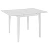 vidaXL Juego de muebles de comedor 3 piezas MDF blanco
