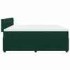 vidaXL Cama box spring con colch&oacute;n terciopelo verde oscuro 180x200 cm