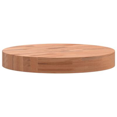 Tablero redondo de madera maciza de haya Ø30x1,5 cm vidaXL