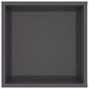 vidaXL Mueble de pared TV madera contrachapada gris brillo 102x35x35cm