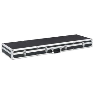 vidaXL Malet&iacute;n para armas de aluminio negro 118x38x12 cm