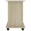 vidaXL Mesa de ordenador madera contrachapada color roble 80x50x75 cm
