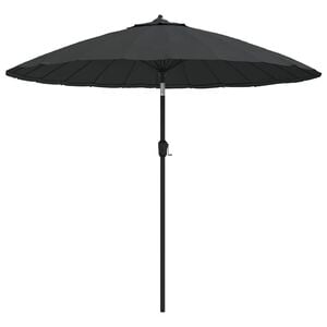 vidaXL Sombrilla de jard&iacute;n con palo de aluminio gris antracita 250 cm
