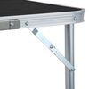 vidaXL Mesa de camping plegable de aluminio gris 180x60 cm