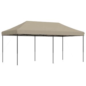 vidaXL Carpa de Fiesta 292 x 580 x 315 cm Gris topo Tela Oxford