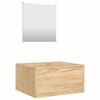 vidaXL Juego de muebles de ba&ntilde;o de 2 piezas en madera de roble