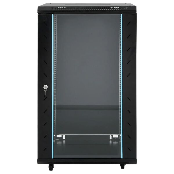 vidaXL Rack de servidores 15U 19" IP20 negro 60x60x100 cm
