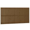 vidaXL Cabecero cama pared madera maciza pino marr&oacute;n miel 166x3x90 cm