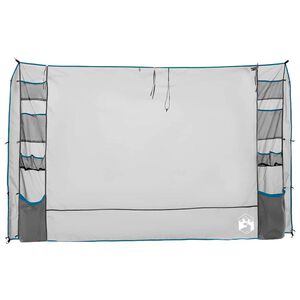 vidaXL Organizador de tienda colgante Gris y azul 320 x 182 cm oxford