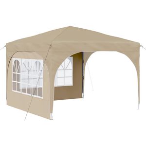 vidaXL Carpa Plegable para Fiestas 290 x 290 x 245 cm Crema