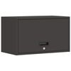 vidaXL Armario de pared para el garaje Negro 60 x 33 x 35 cm