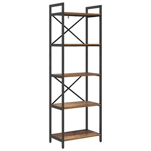 vidaXL Estante de libros 5 niveles 56 x 34 x 171 cm Madera Vieja