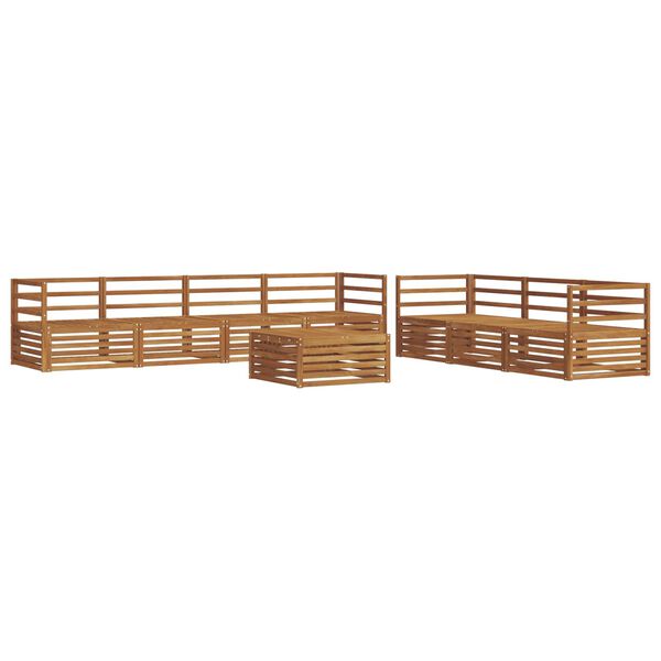 vidaXL Conjunto de sof&aacute;s de exterior 8 pcs Natural