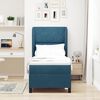 vidaXL Cama tipo Box Spring Azul Oscuro 200 x 80 cm Terciopelo