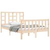 vidaXL Estructura de cama sin colch&oacute;n madera de pino maciza 120x200 cm