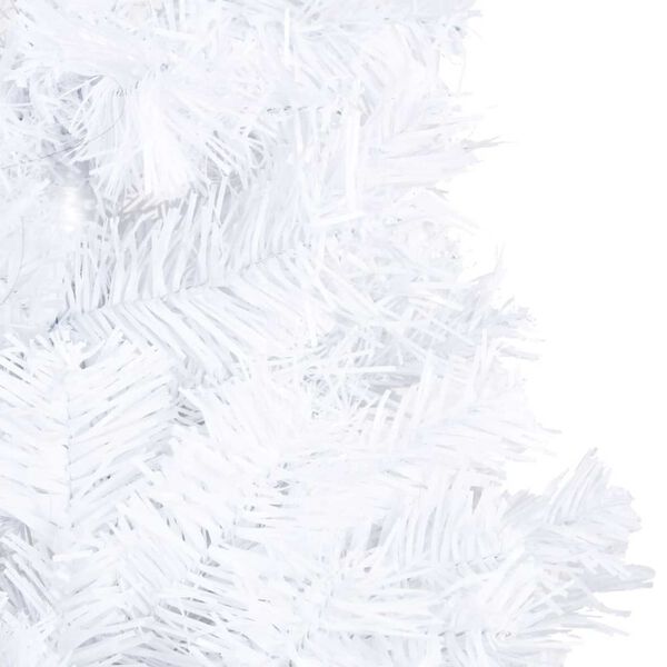 vidaXL &Aacute;rbol de Navidad preiluminado con luces y bolas blanco 240 cm