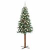 vidaXL &Aacute;rbol de Navidad Delgado con 300 LED con soporte Verde 180 cm