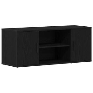 vidaXL Gabinete de TV Roble negro 100 x 35 x 40 cm