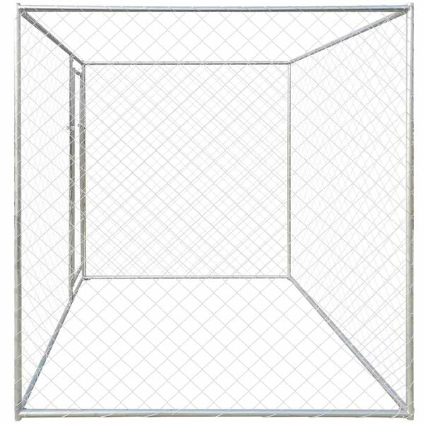 vidaXL Perederas Plateado 192 x 192 x 195 cm Acero galvanizado