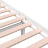 vidaXL Estructura de cama sin colch&oacute;n madera maciza blanco 200x200 cm