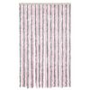 vidaXL Cortina antimoscas chenilla gris plateado y rosa 118x220 cm