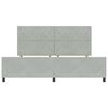 vidaXL Cama tipo Box Spring Gris claro 200 x 200 cm Terciopelo